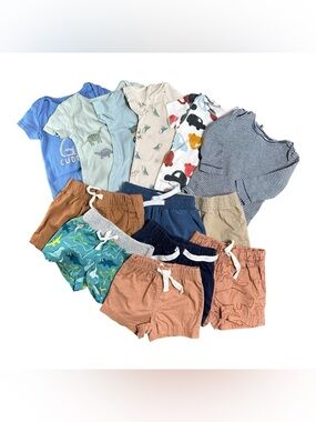 Baby Boy 13 Pc Bundle NB–0-3M Carter’s Garanimals Mix